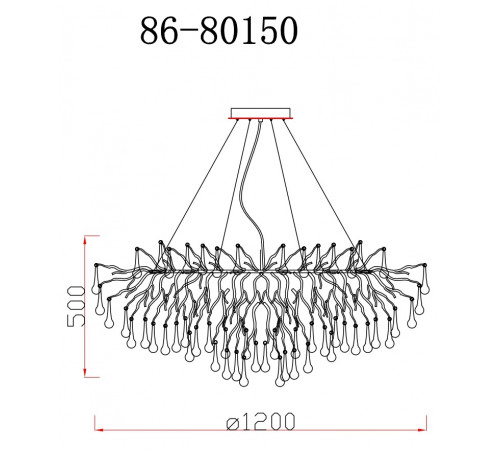 Подвесная люстра Garda Decor 86-80150