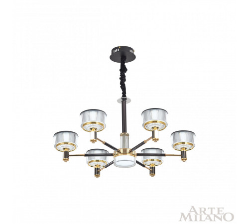 Подвесная люстра Arte Milano Neapolis 276210/6 BK/GD