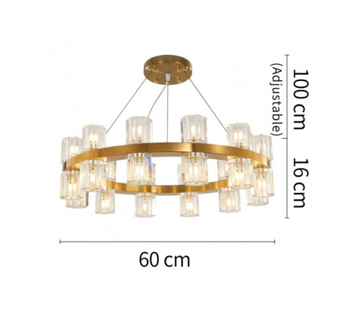Подвесная люстра Delight Collection Arcachon 8530P/D610 gold Подвесная люстра Delight Collection Arcachon 8530P/D610 gold
