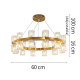 Подвесная люстра Delight Collection Arcachon 8530P/D610 gold
