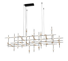 Подвесная люстра Delight Collection Molecular 55 black/gold