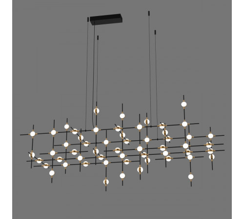 Подвесная люстра Delight Collection Molecular 55 black/gold