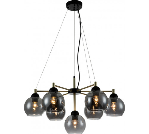 Подвесная люстра Indigo Grappoli 11029/7P Black V000216