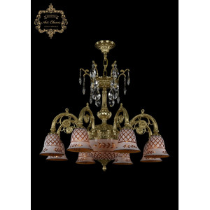 Подвесная люстра Art Classic 31.14.8.KR175SP.250IT.G.Sp.Amber.White.1B
