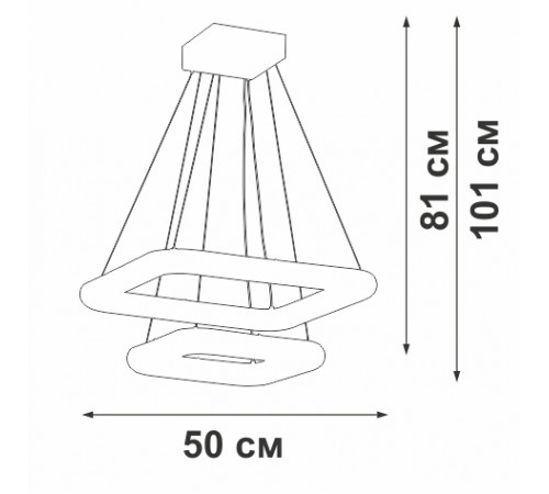 Подвесная люстра Vitaluce V2544DT-0/2S Подвесная люстра Vitaluce V2544DT-0/2S
