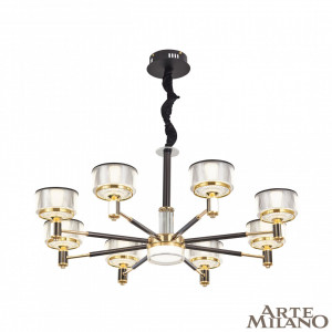 Подвесная люстра Arte Milano Neapolis 276210/8 BK/GD