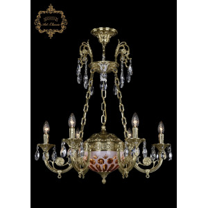 Подвесная люстра Art Classic 31.44.6.KR175SP.250IT.G.Sp.Amber.White.1E