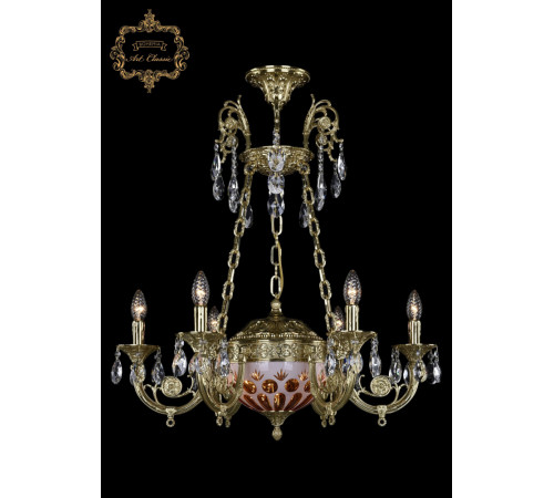 Подвесная люстра Art Classic 31.44.6.KR175SP.250IT.G.Sp.Amber.White.1E