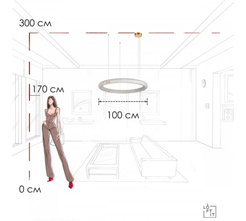 Подвесная люстра Loft IT Oslo 10407/1000 Подвесная люстра Loft IT Oslo 10407/1000