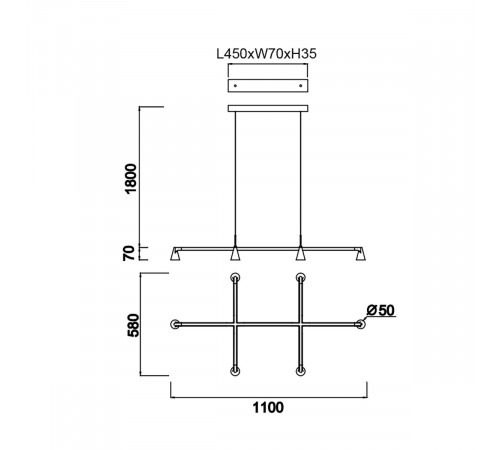 Подвесная люстра Mantra Africa 9409