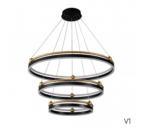 Подвесная люстра Crystal Lux FERNANDO SP158W LED BLACK/GOLD
