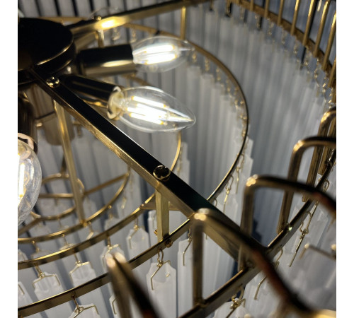 Подвесная люстра ImperiumLoft Eich chandelier nova round 243801-22