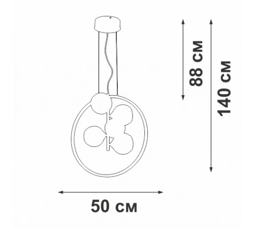 Подвесная люстра Vitaluce V3889DT-1/5+1S Подвесная люстра Vitaluce V3889DT-1/5+1S