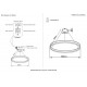 Подвесная люстра Crystal Lux TRON SP70W LED BLACK