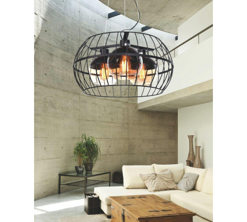 Подвесная люстра Lumina Deco Optis LDP 11765-3 BK