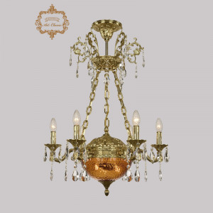 Подвесная люстра Art Classic 31.51.6.CK125SP.250SP.G.Sp.Amber.1C