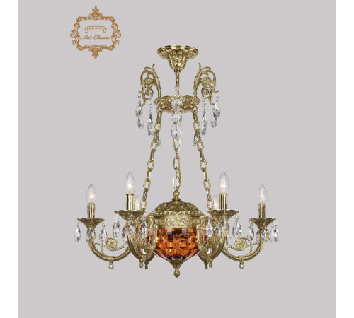 Подвесная люстра Art Classic 31.44.6.KR175SP.250IT.G.Sp.Amber.1E
