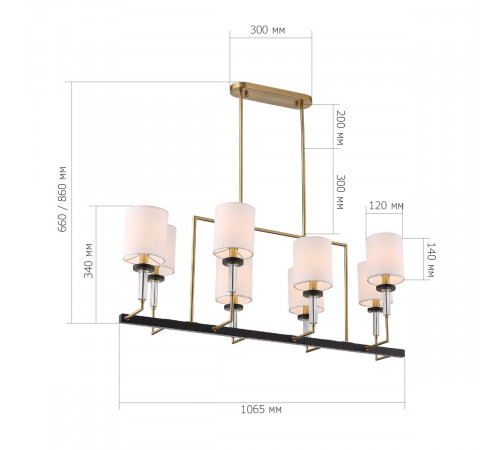 Подвесная люстра ST Luce Веритас SL1404.338.08