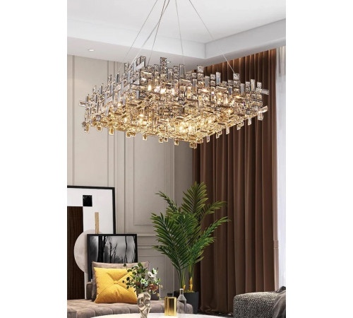 Подвесная люстра Delight Collection P7838-W80 chrome Подвесная люстра Delight Collection P7838-W80 chrome