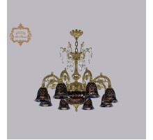 Подвесная люстра Art Classic 31.14.8.KR175SP.250IT.G.Sp.Amber.Blue.1B