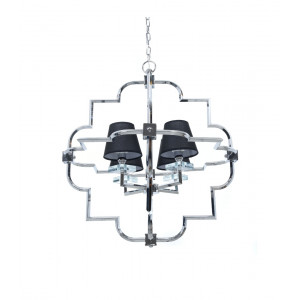 Подвесная люстра Lumina Deco Baltimore LDP 8020-4 CHR+BK