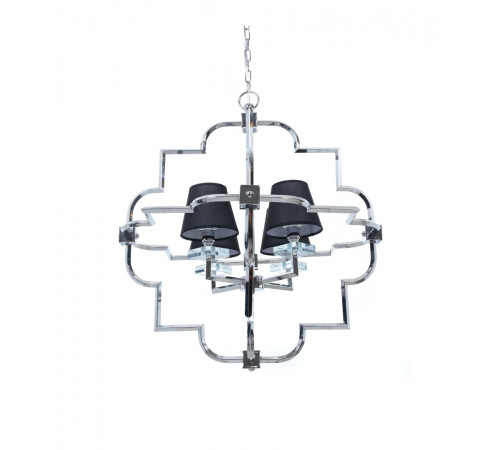 Подвесная люстра Lumina Deco Baltimore LDP 8020-4 CHR+BK Подвесная люстра Lumina Deco Baltimore LDP 8020-4 CHR+BK