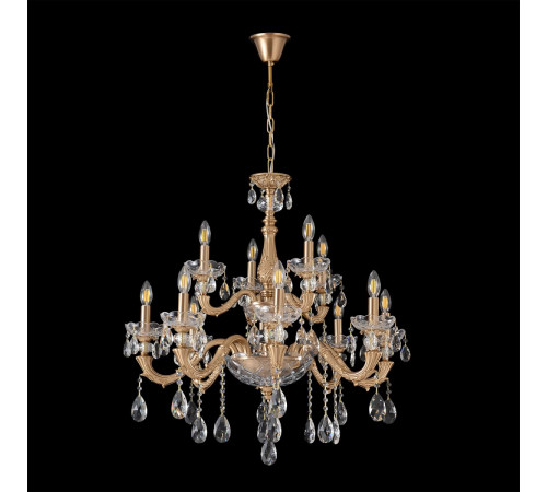 Подвесная люстра Crystal Lux ELIZABETH SP8+4 BRASS