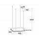Подвесная люстра Italline IT013-6031 black 3000K