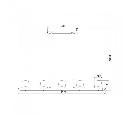 Подвесная люстра Mantra Alabastro 9435