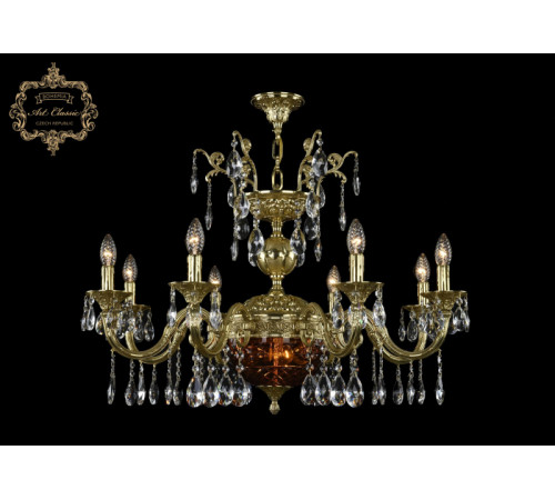 Подвесная люстра Art Classic 31.29.8.CK250SP.250GL.G.Sp.Amber.1B