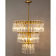 Подвесная люстра Ilamp Rockefeller 6355-750 BRASS