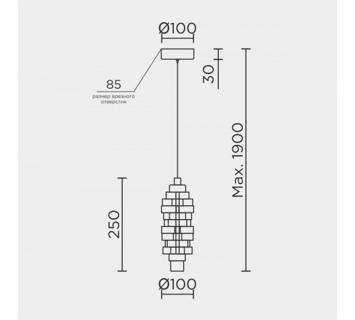 Подвесная люстра Modelux ML.9050.100 GD