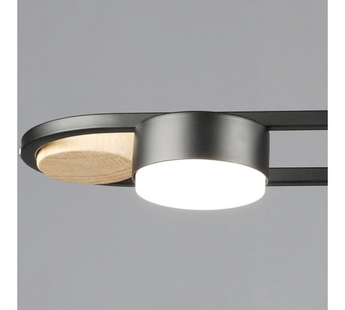 Подвесная люстра Reluce 02760-0.3-04 BK+WOOD GX53 Подвесная люстра Reluce 02760-0.3-04 BK+WOOD GX53