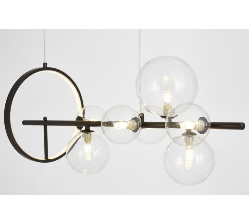 Подвесная люстра Lumina Deco LDP 7033-7 BK+CL Подвесная люстра Lumina Deco LDP 7033-7 BK+CL