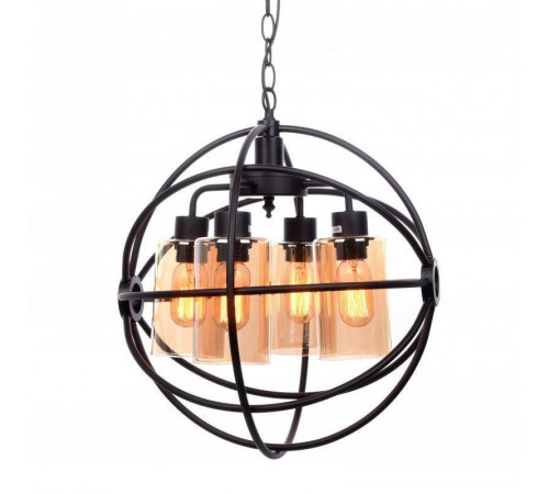 Подвесная люстра Lumina Deco Stradi LDP 11509-4 BK Подвесная люстра Lumina Deco Stradi LDP 11509-4 BK