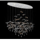 Подвесная люстра Newport 8220/140 С oval chrome, silver glass М0071480
