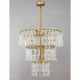 Подвесная люстра Ilamp Rockefeller 6355-750 BRASS