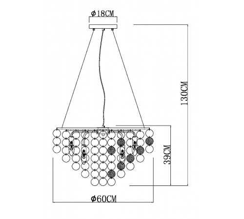 Подвесная люстра Arte Lamp Pipirima A4100LM-8CC