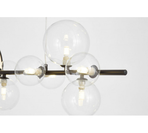 Подвесная люстра Lumina Deco LDP 7033-7 BK+CL Подвесная люстра Lumina Deco LDP 7033-7 BK+CL