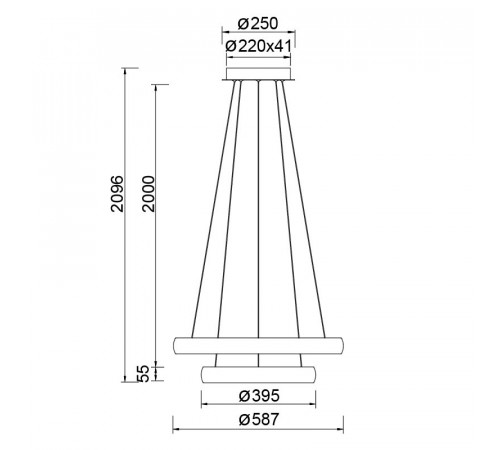 Подвесная люстра Mantra Flats 9429