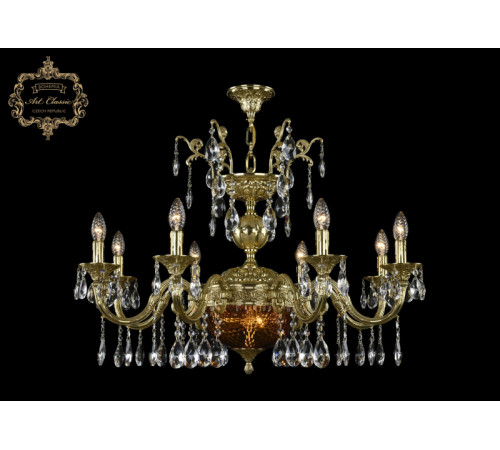 Подвесная люстра Art Classic 31.29.8.CK250SP.250GL.G.Sp.Amber.1C