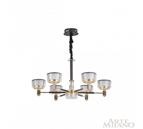 Подвесная люстра Arte Milano Neapolis 276210/6 BK/GD