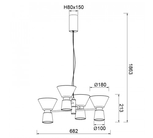 Подвесная люстра Mantra New York 9219