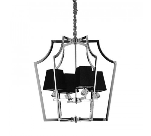 Подвесная люстра Lumina Deco Montero LDP 1249-4 CHR+BK Подвесная люстра Lumina Deco Montero LDP 1249-4 CHR+BK