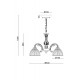 Подвесная люстра Myfar Ines MR2711-5CP