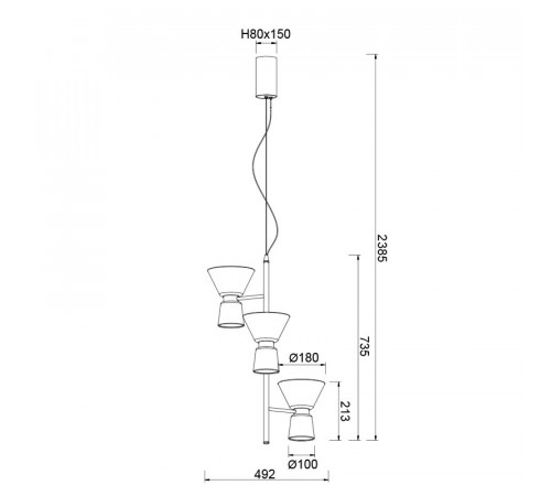 Подвесная люстра Mantra New York 9218