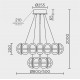Подвесная люстра Modelux ML.2520.800.500 GD