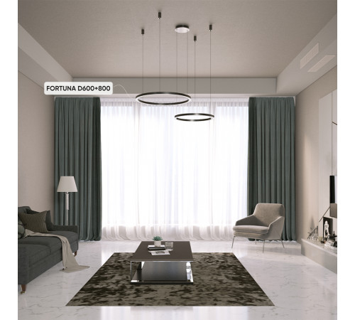 Подвесная люстра Crystal Lux FORTUNA SP123W LED BLACK Подвесная люстра Crystal Lux FORTUNA SP123W LED BLACK