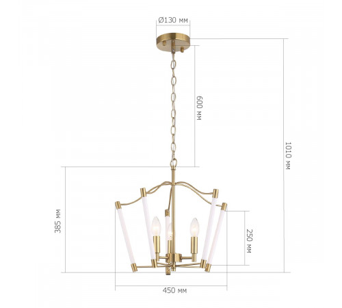 Подвесная люстра ST Luce Регалия SL1406.303.03