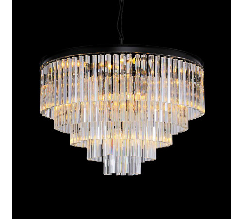 Подвесная люстра Delight Collection Odeon 10A black/clear